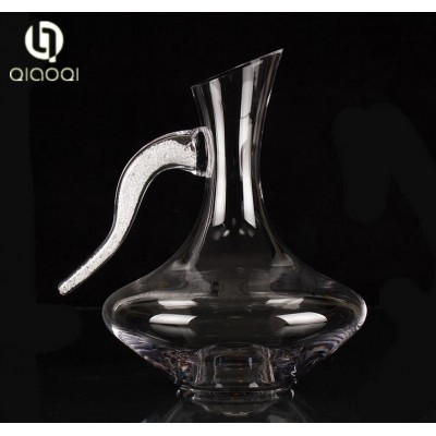 Unique Lead Free snail shaped glass decanter for wine