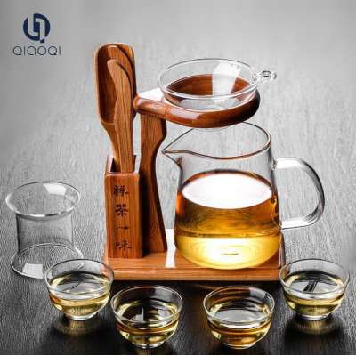 Square Borosilicate Glass Tea Mug Set