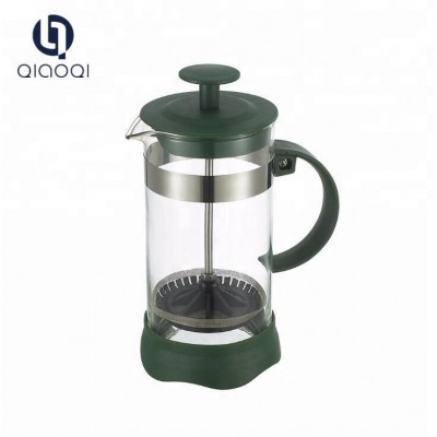 Hot sell 350ml french coffee press with borosilicate glass and stainless steel coffee plunger