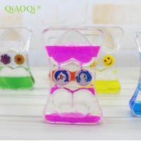 Hot Sales Heart shape liquid hourglass timer