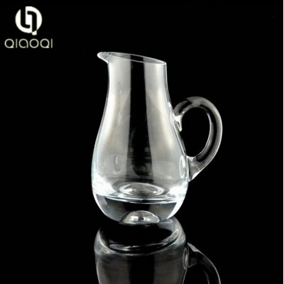 Trendy Style Mini glass decanter with hole in wine glass