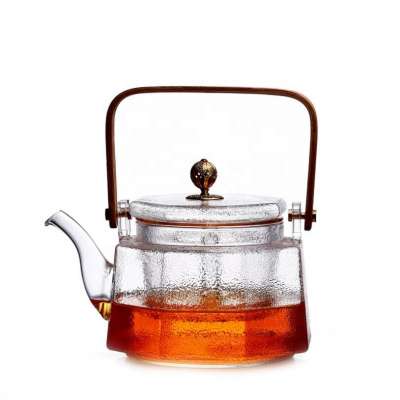 Relea Double Wall Mouth Blown Glass Teapot With Filter