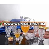 1.2L Pakistan Market Fish Glass Water Jug Set With Handle From Faqiang Glass Factory